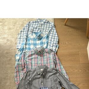 Group of 3 Crewcuts Boys Buttoned Down Shirts plus 1 Gap Button Down Shirt